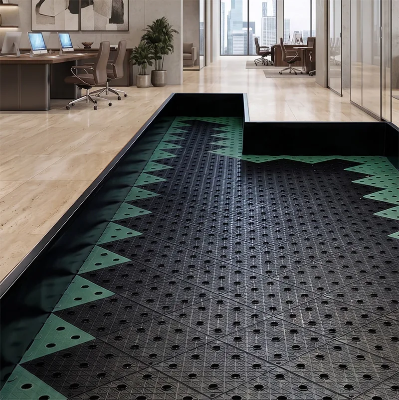 PhytoMat tile grid configuration for a large commercial planting