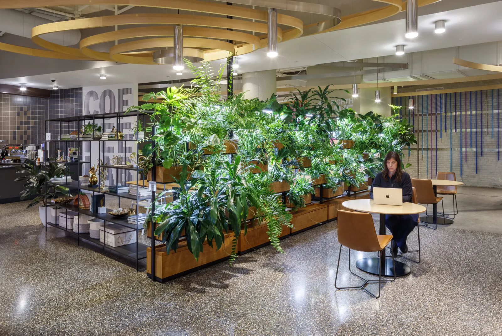 Green Divider in a real office environment